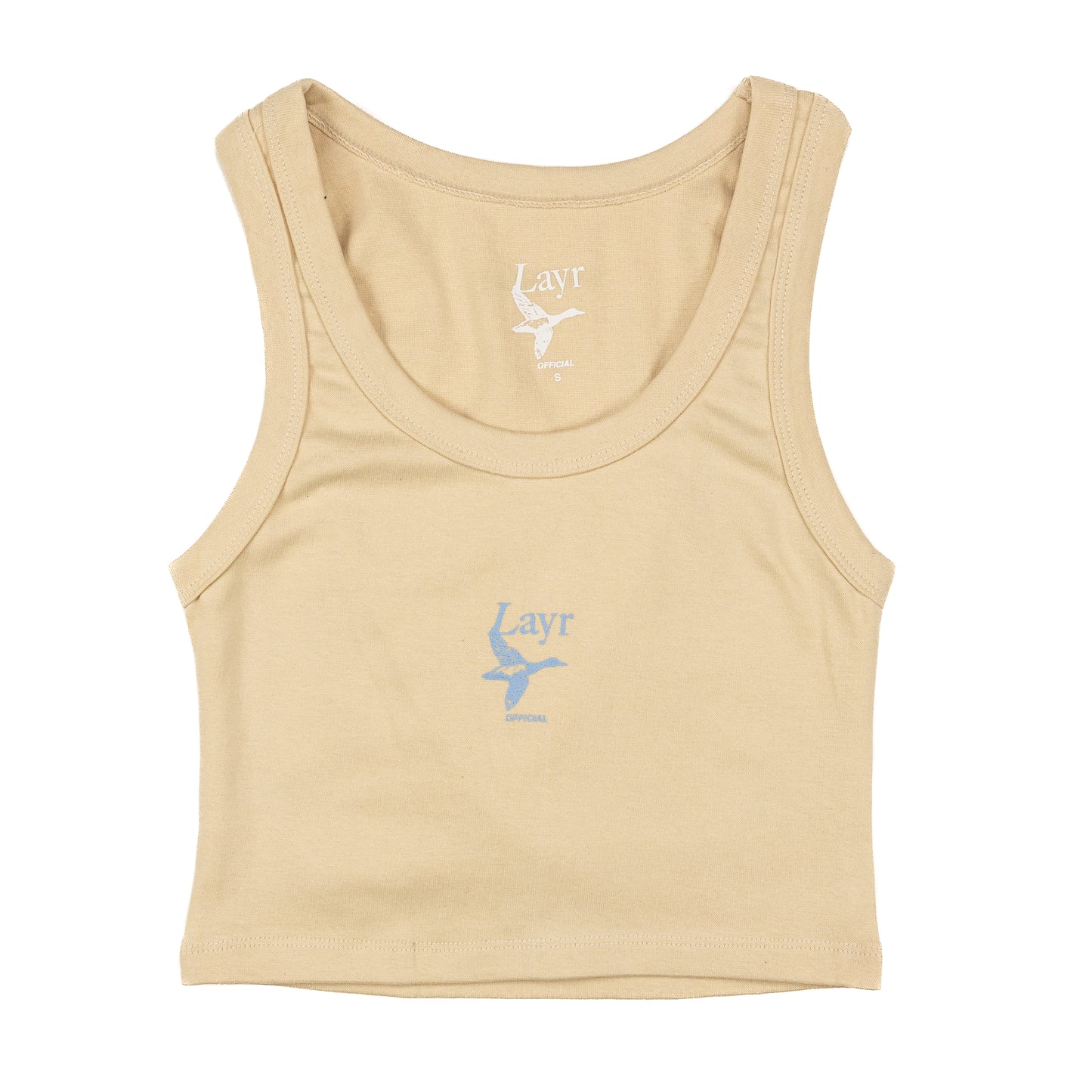 Womens Flying Duck Tank, Tan - Layr Official