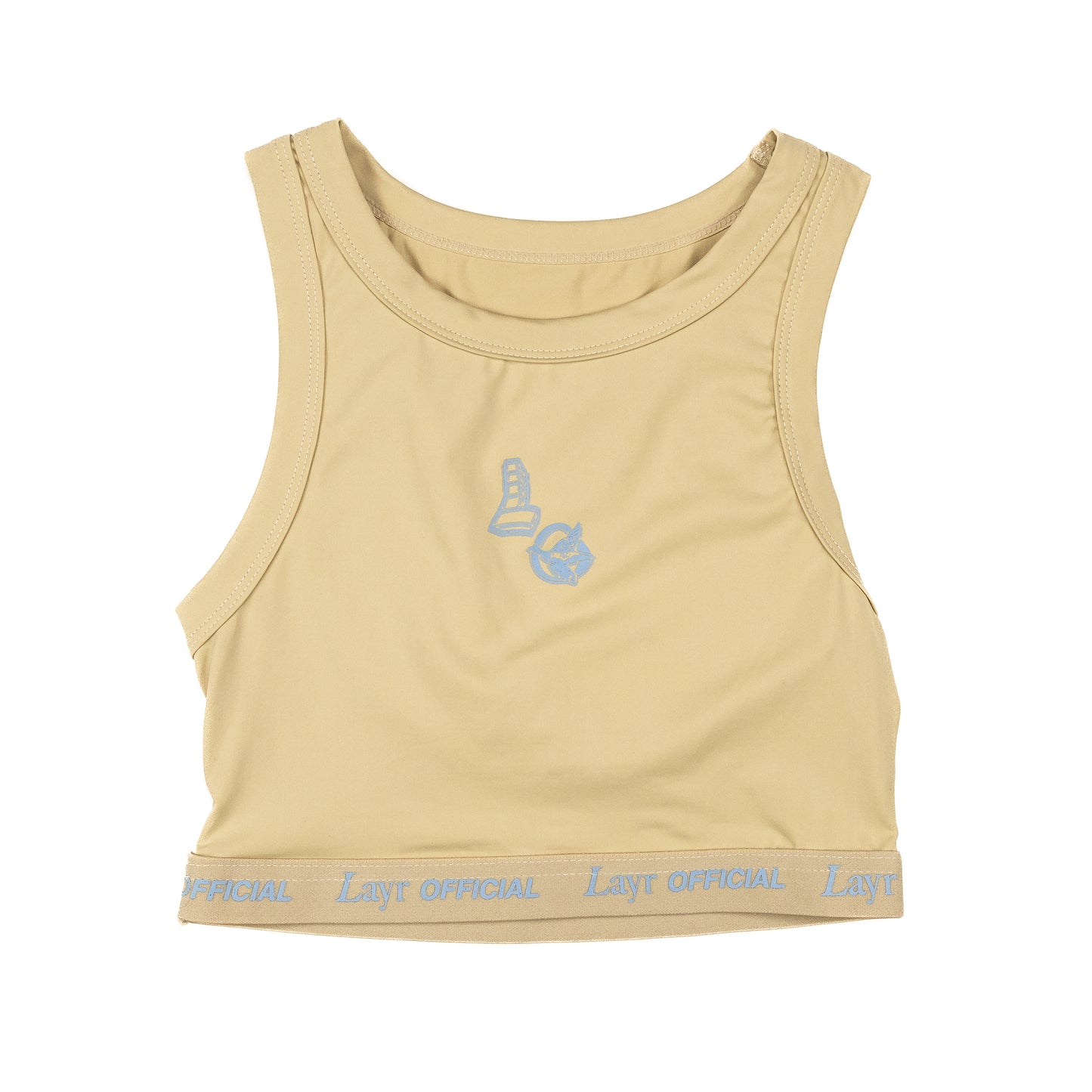Womens New Lo Sports Bra, Tan - Layr Official