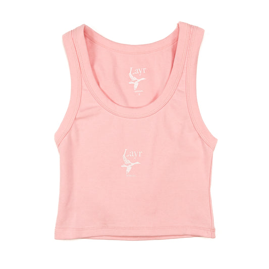 Womens Flying Duck Tank, Pink - Layr Official