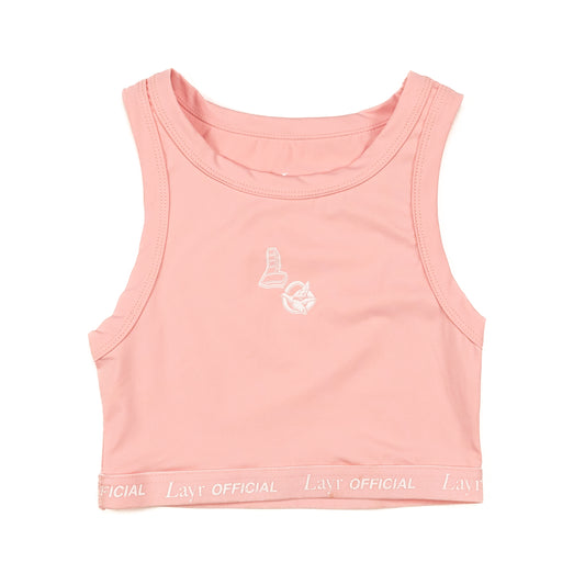 Womens New Lo Sports Bra, Pink - Layr Official