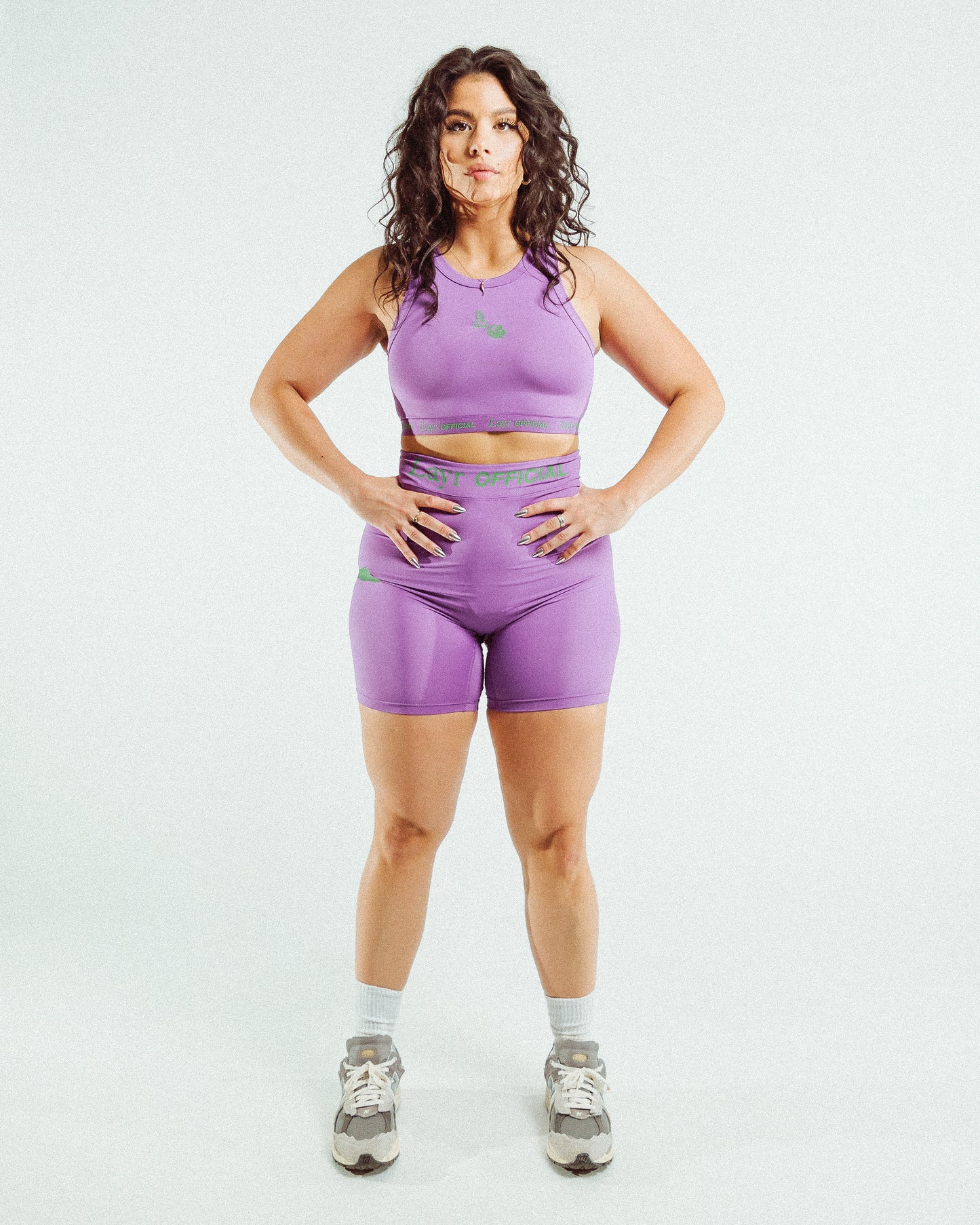 Womens Biker Short, Purple - Layr Official