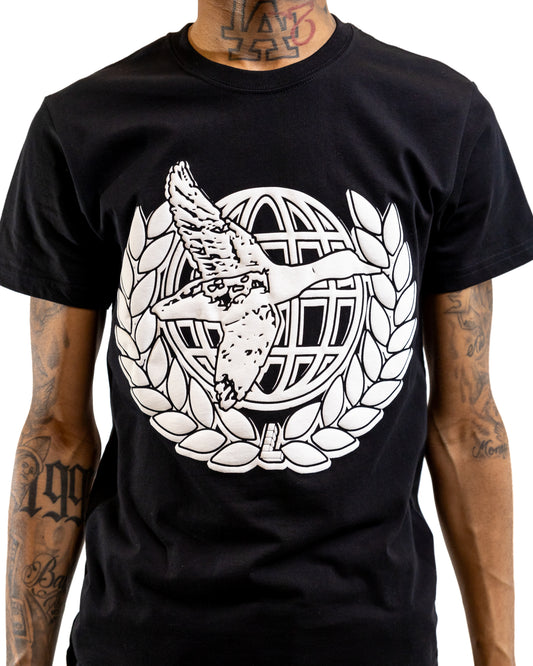 Layr Official Global Duck Puff Print Tee Black