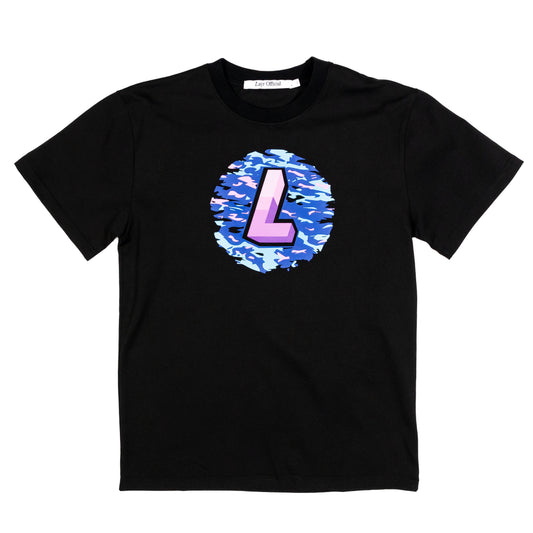 Wave Tech L Block Tee, Black