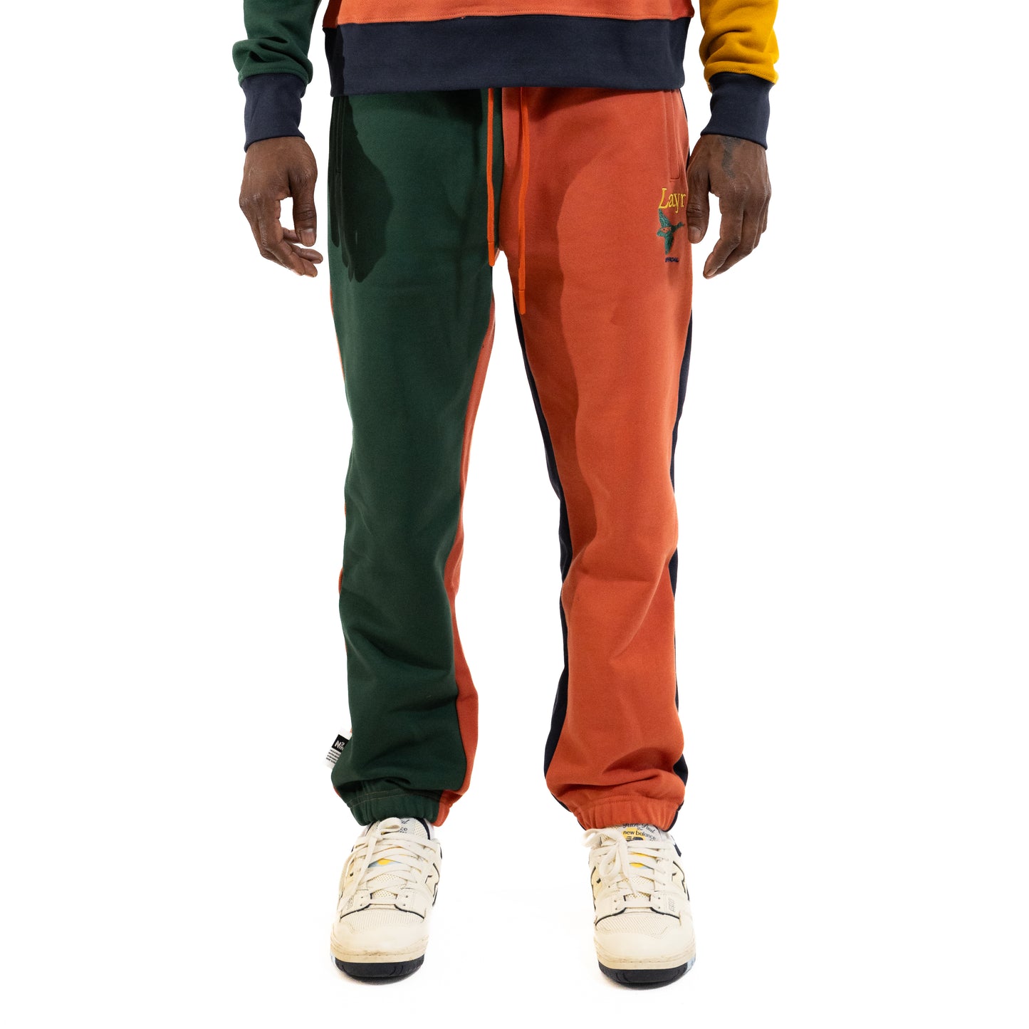 Multi-Panel Jogger, Rust/Mustard-Navy-Green - Layr Official