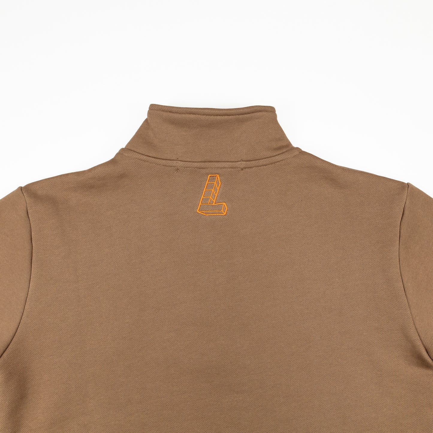 N2M Quarter Zip Crew, Brown/Orange - Layr Official
