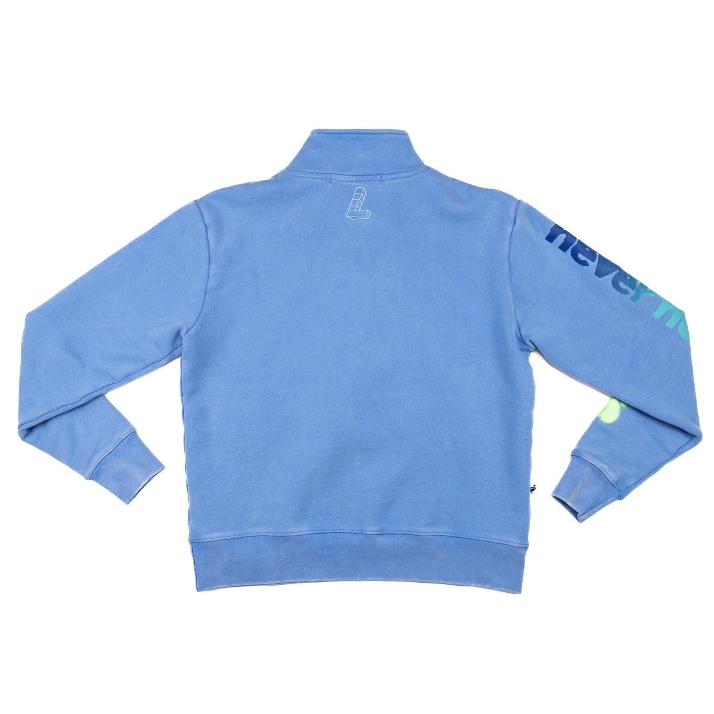 N2M Quarter Zip Crew, Acid Blue/Green-Blue - Layr Official