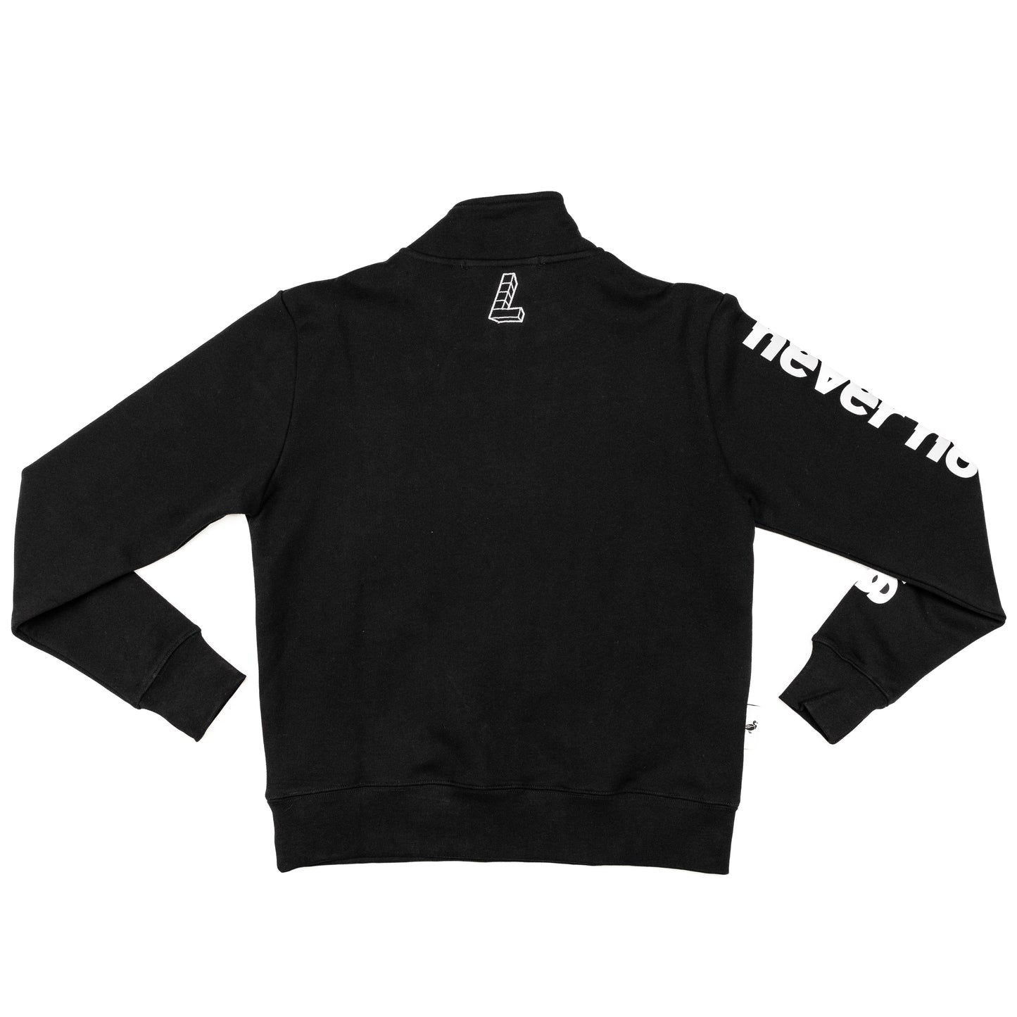 N2M Quarter Zip Crew, Black/Reflective - Layr Official