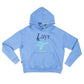 Flying Duck Hoodie, Acid Blue/Green-Blue - Layr Official