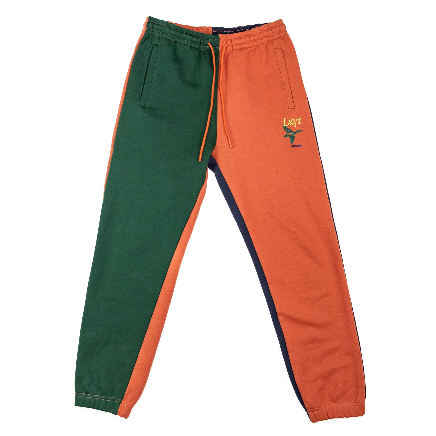 Multi-Panel Jogger, Rust/Mustard-Navy-Green - Layr Official
