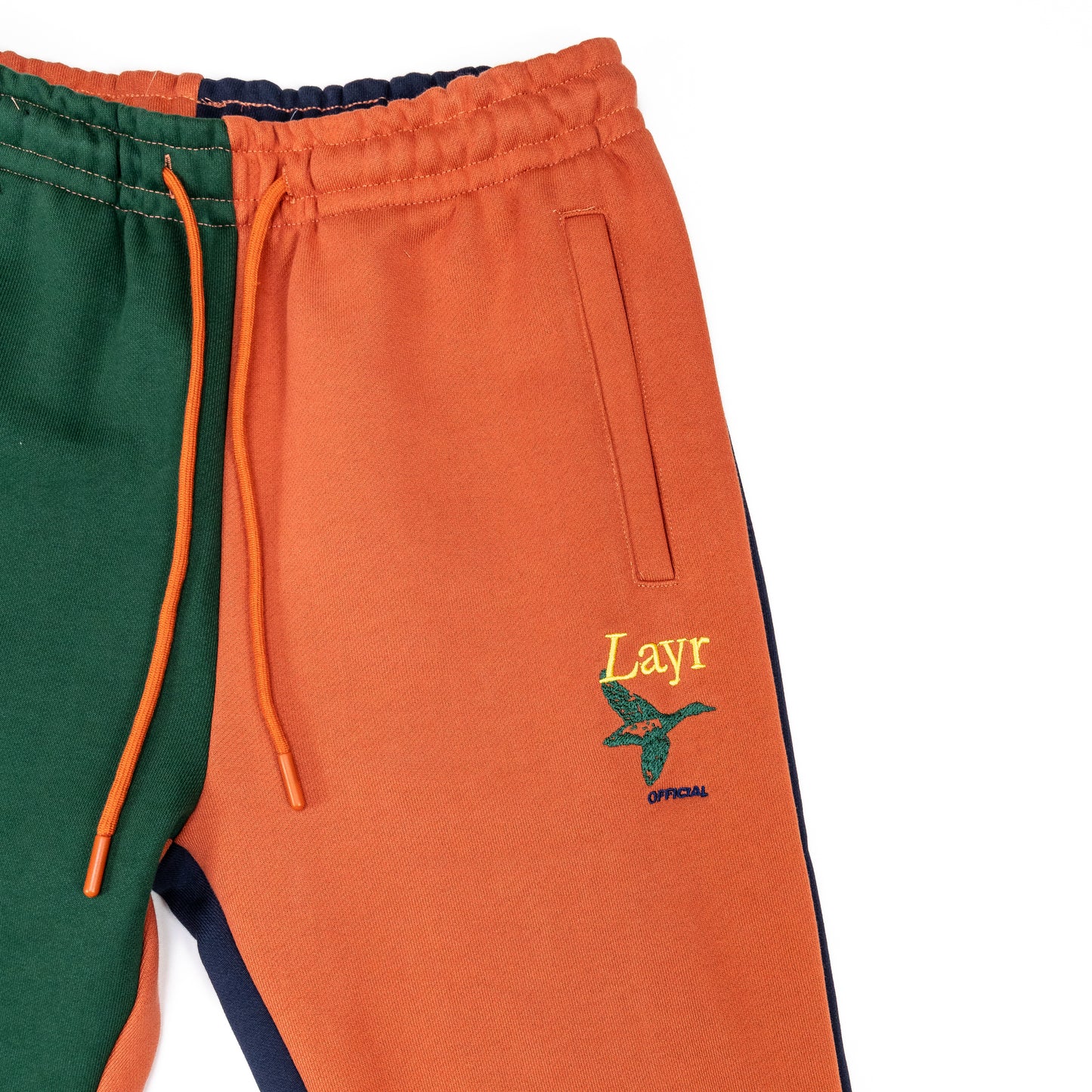 Multi-Panel Jogger, Rust/Mustard-Navy-Green - Layr Official