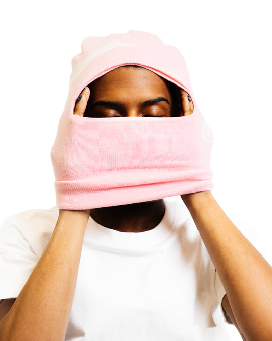 Layr Official Flying Duck Ski Mask Pink / White