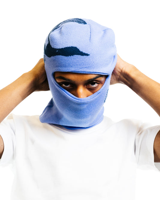 Layr Official Flying Duck Ski Mask Light Blue / Navy