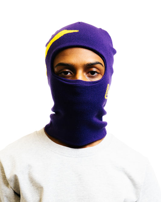 Layr Official Flying Duck Ski Mask Purple / Gold