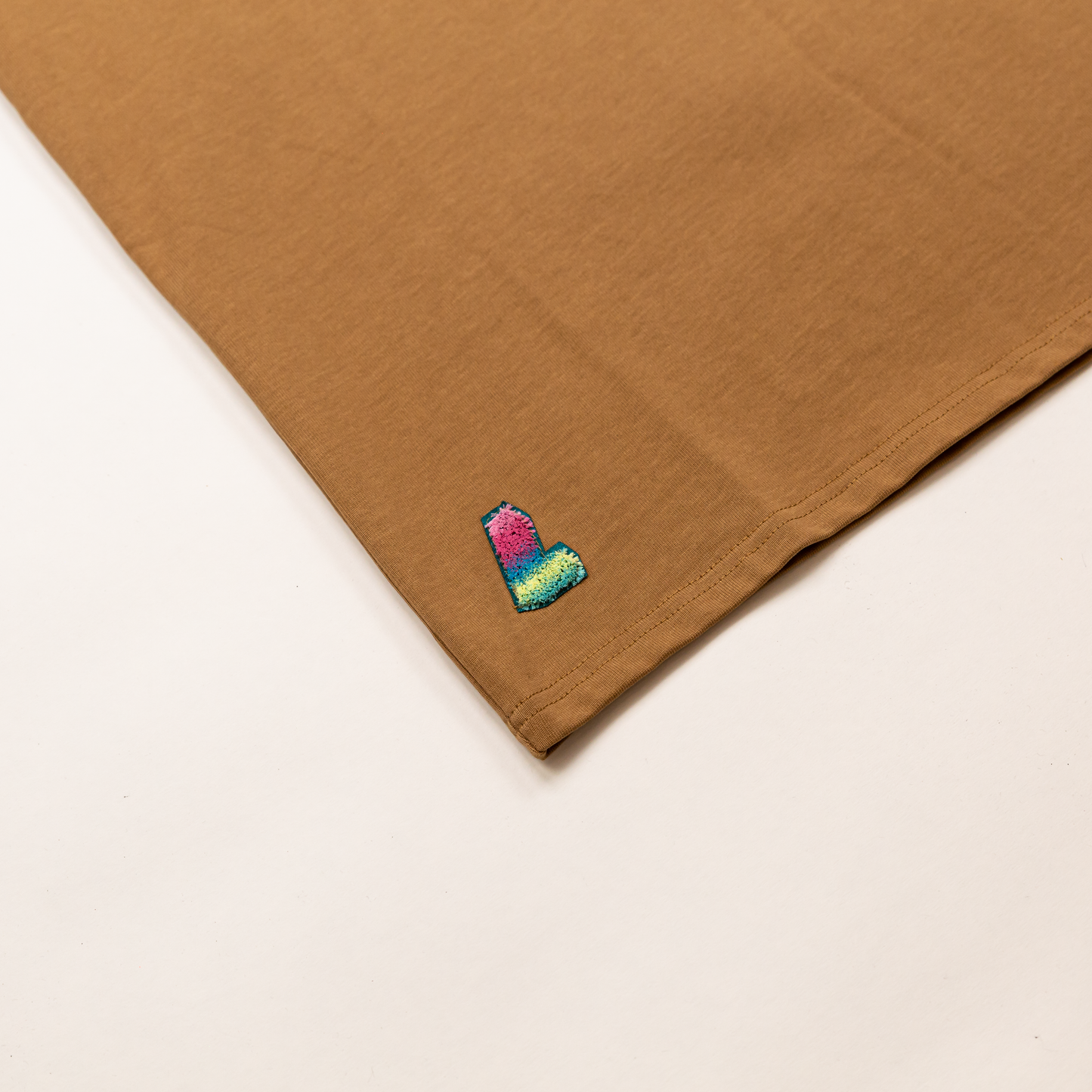 OG L Block Luxury Tee, Washed Brown - Layr Official