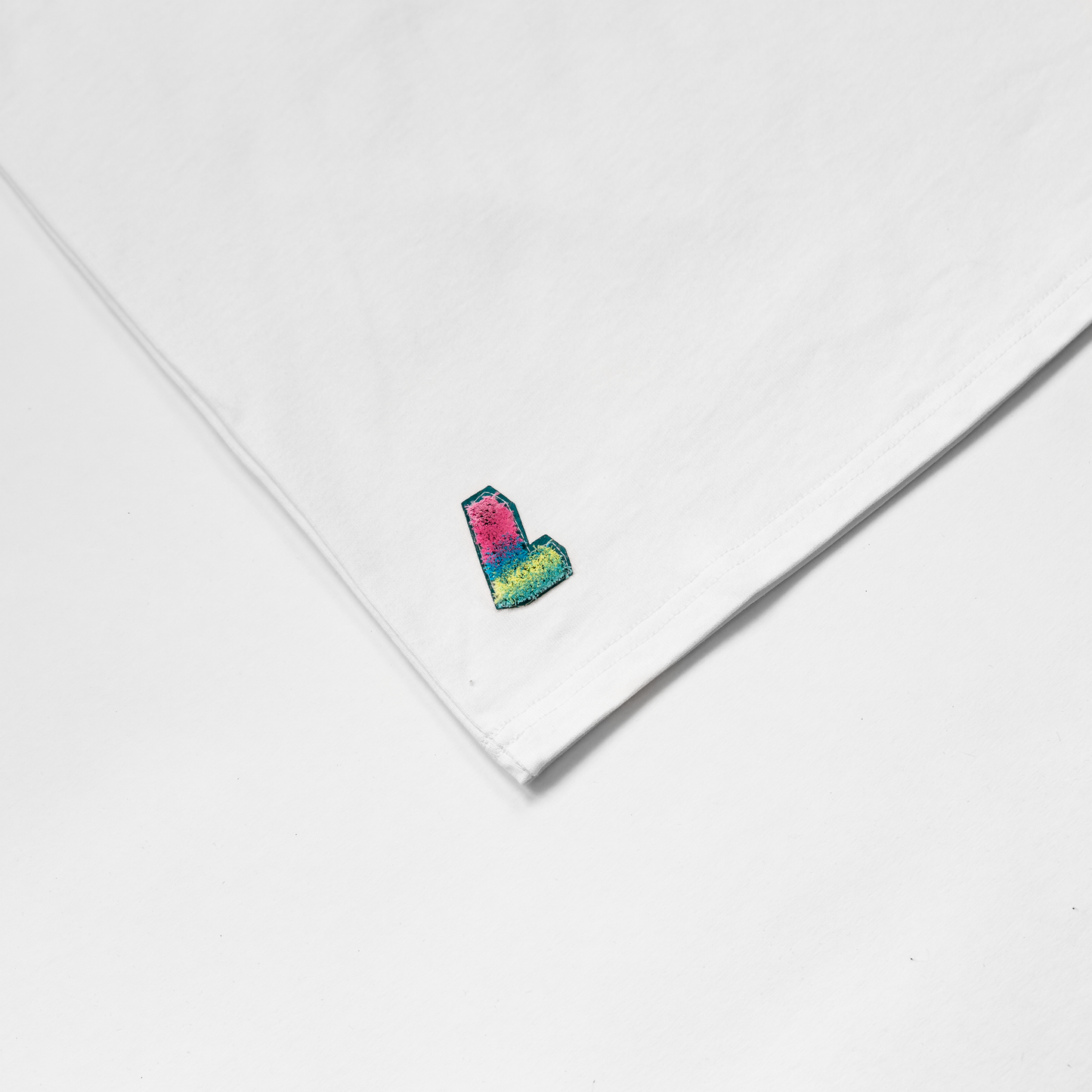 OG L Block Luxury Tee, White - Layr Official
