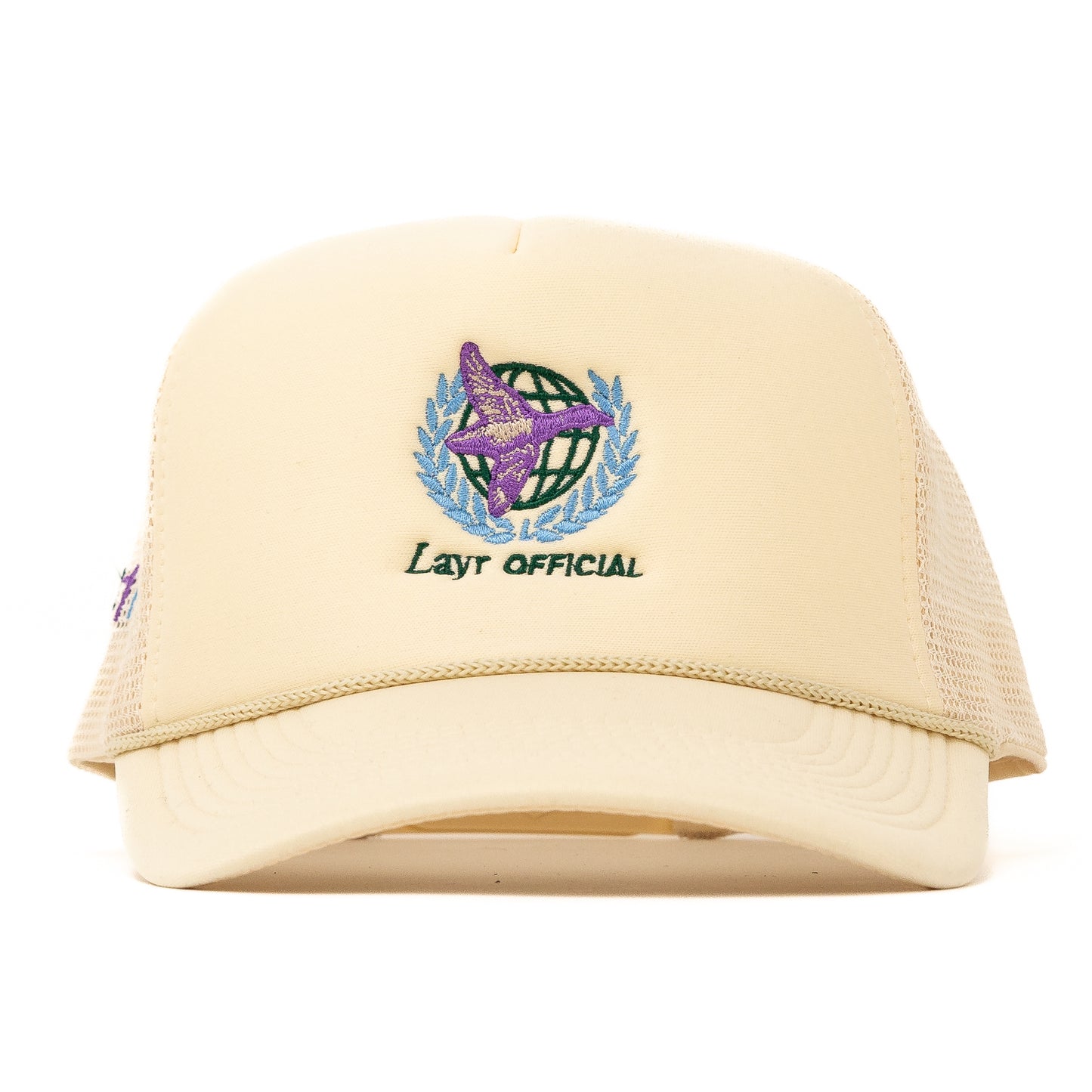 Global Duck Trucker Hat, Ivory - Layr Official