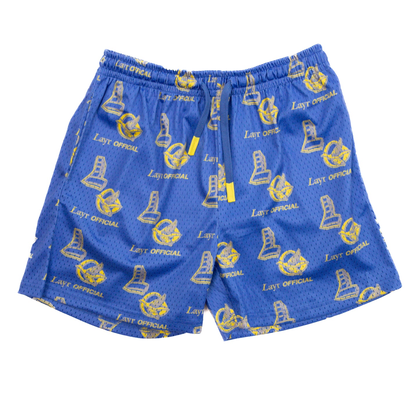 New LO Mesh Short, Royal Blue/Yellow - Layr Official