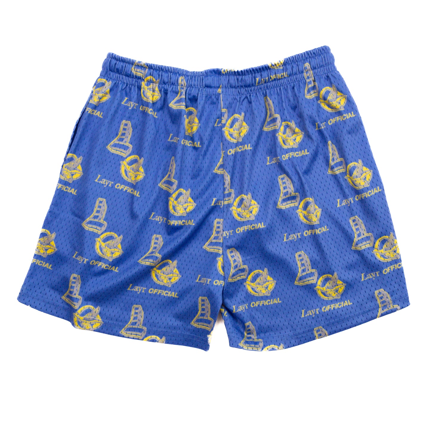New LO Mesh Short, Royal Blue/Yellow - Layr Official