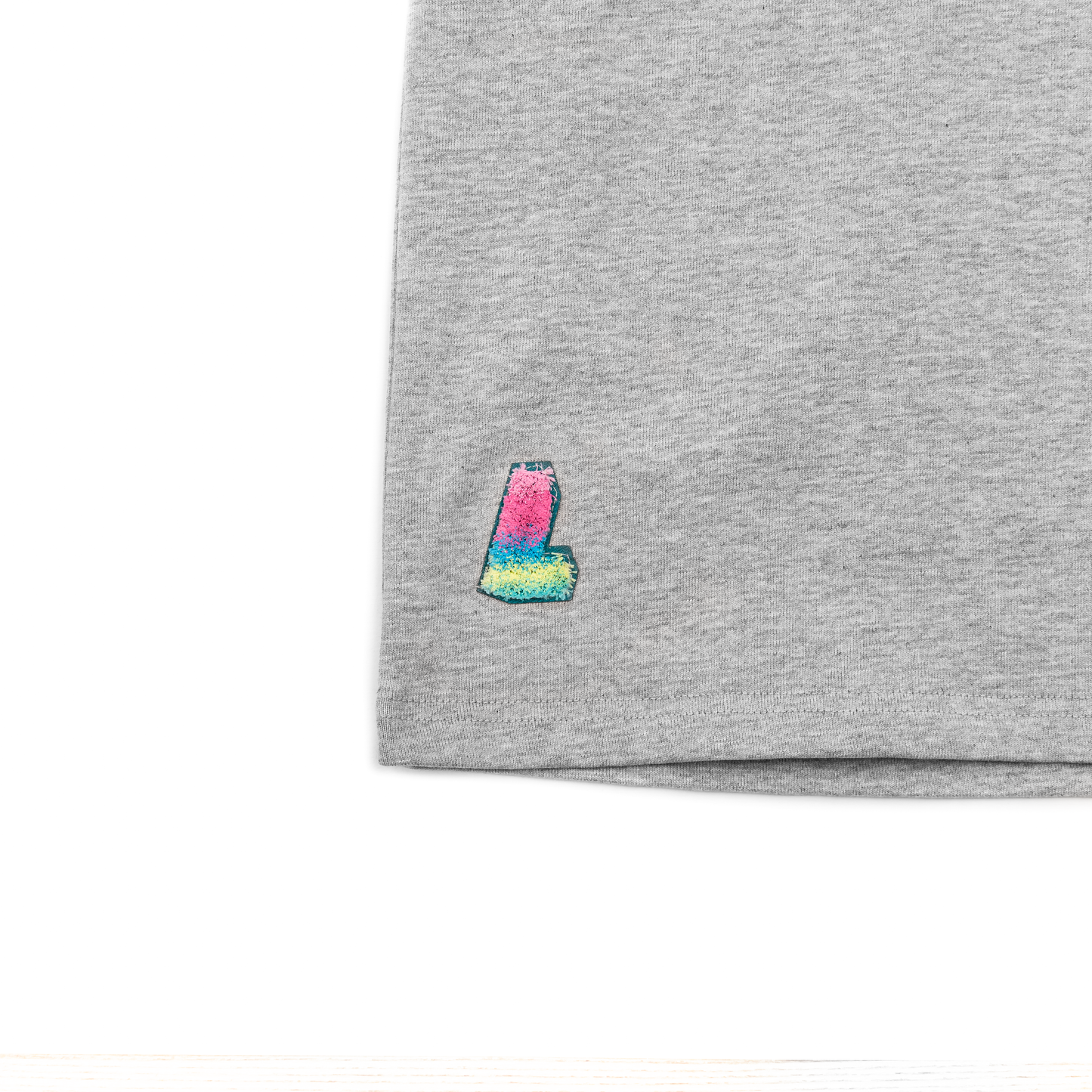 OG L Block Luxury Tee, Athletic Heather - Layr Official