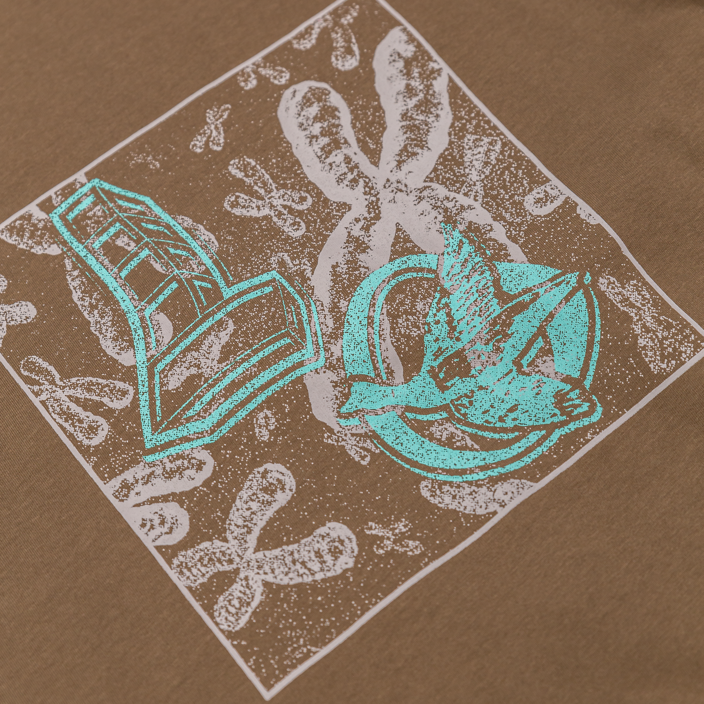 Chromosome Long Sleeve Tee, Washed Brown - Layr Official