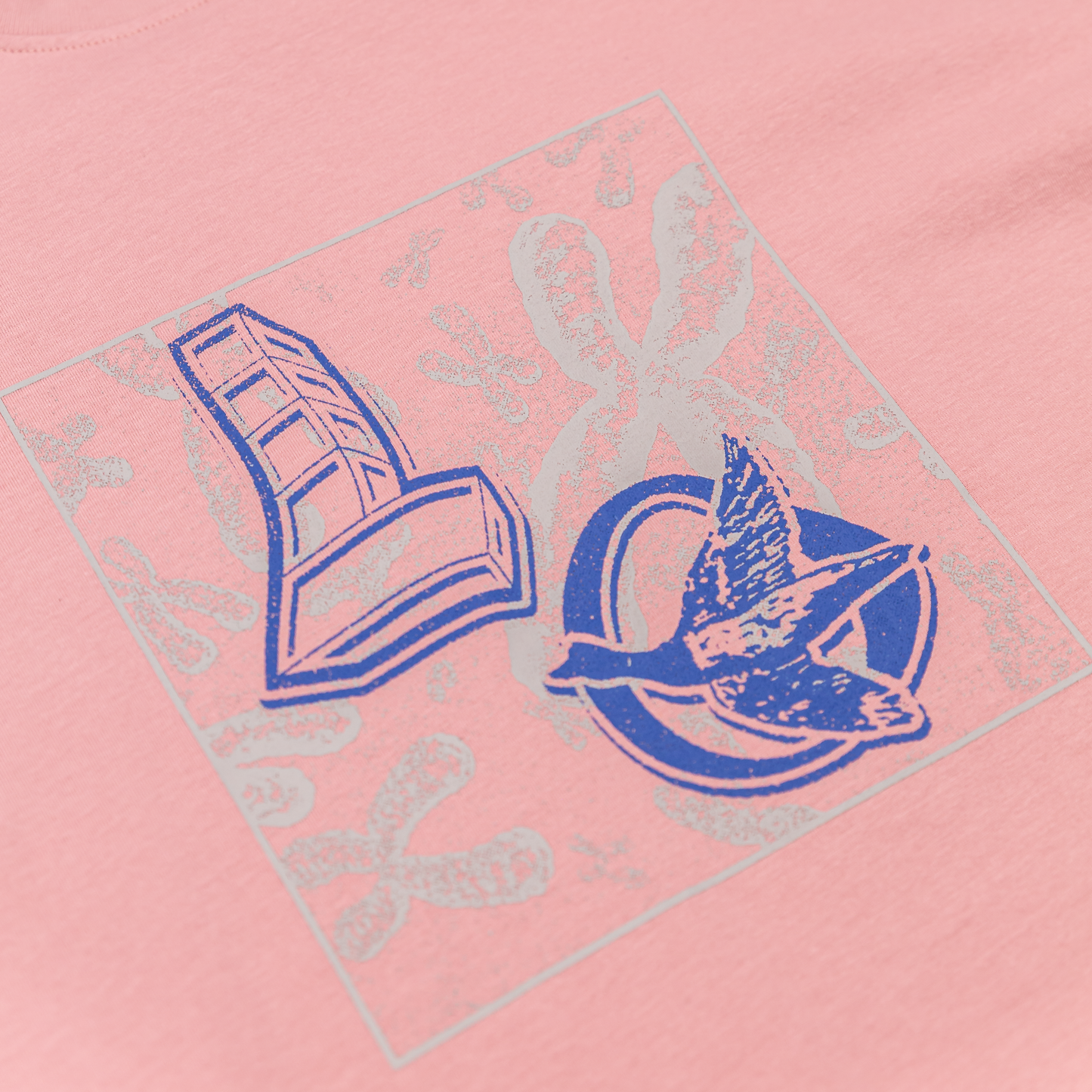 Chromosome Long Sleeve Tee, Washed Pink - Layr Official
