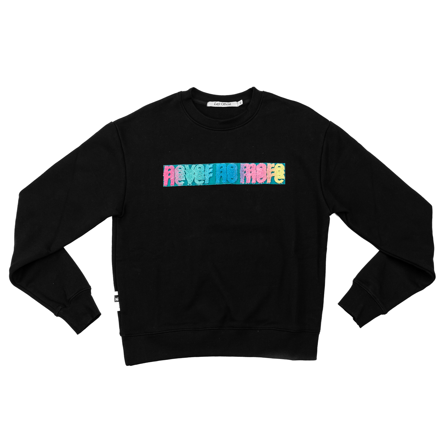 Never No More Luxury Crew, Black - Layr Official