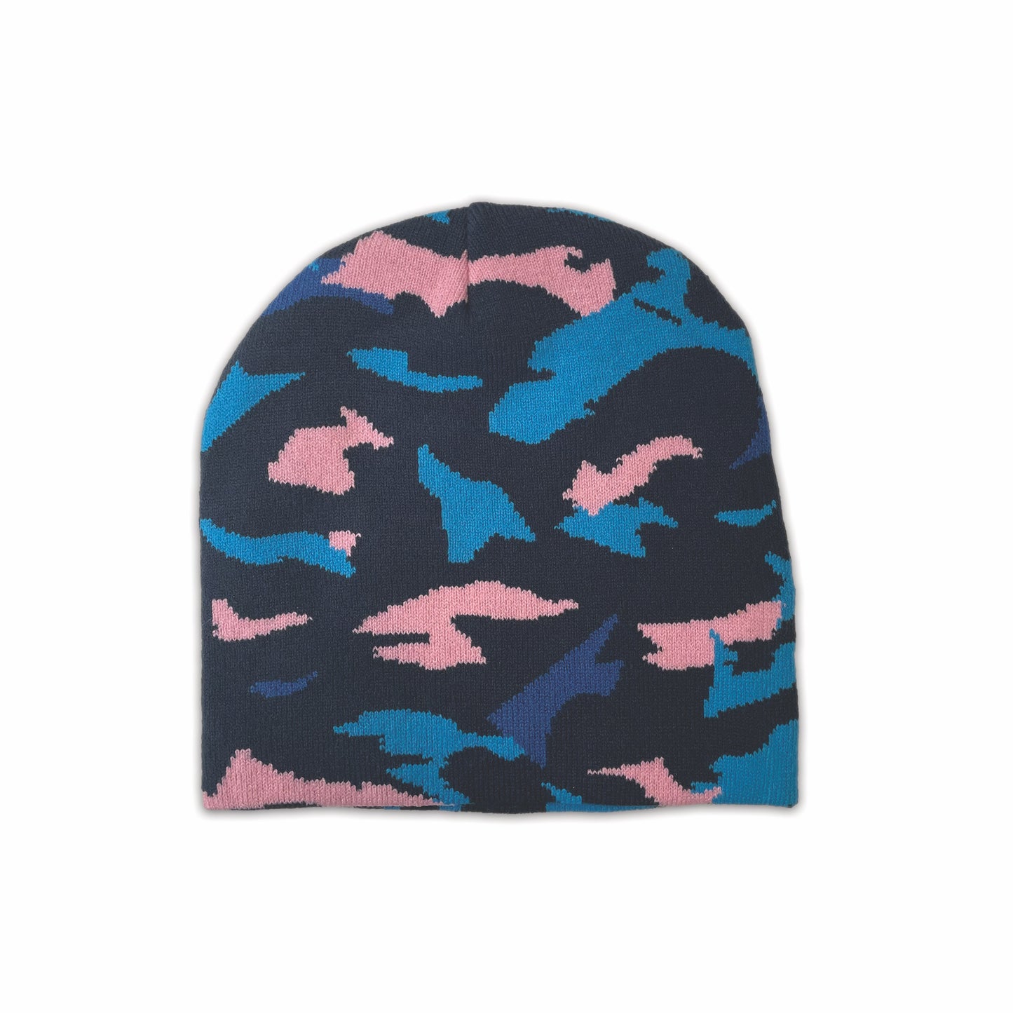 Wave Tech Beanie, Blue Camo