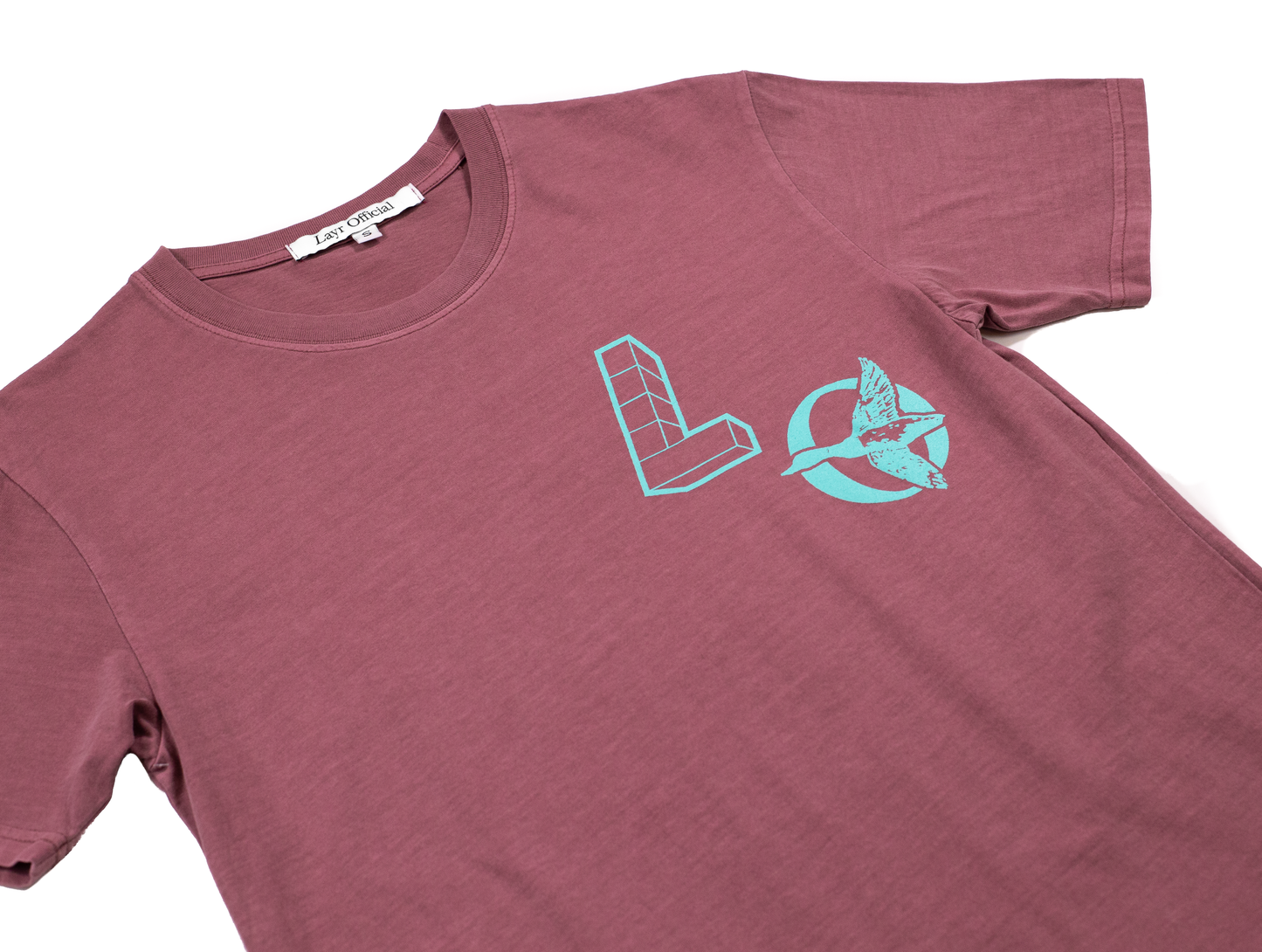 New LO Tee, Faded Wine - Layr Official