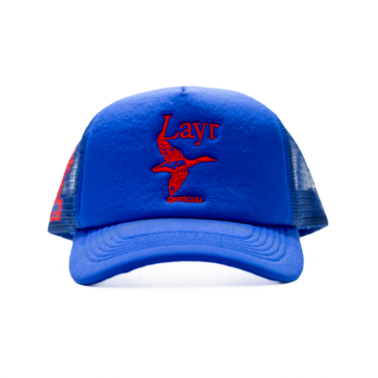 Flying Duck Trucker Royal Blue/Red - Layr Official