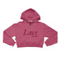 Women's Layr Official Crop Hoodie, Purple - Layr Official