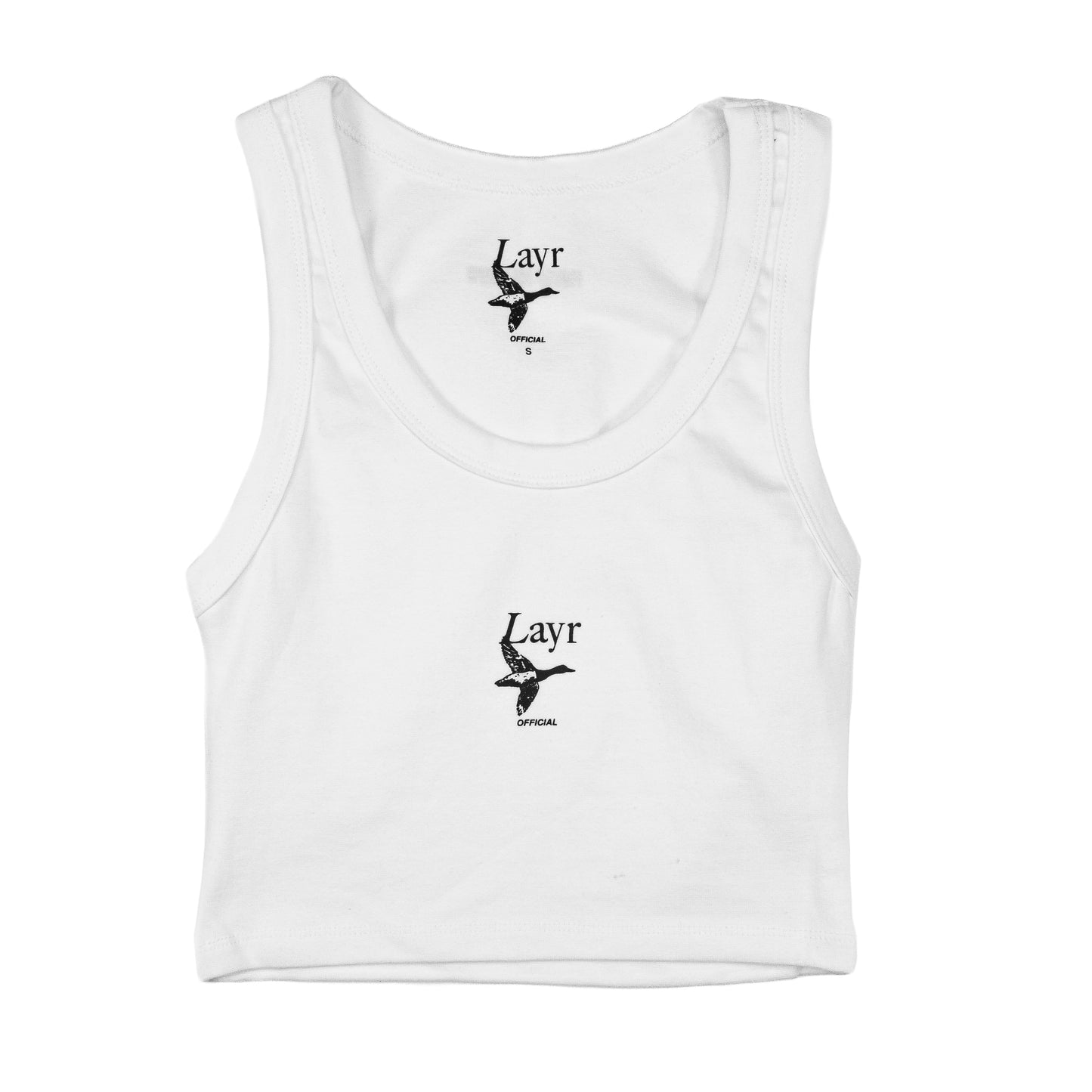Womens Flying Duck Tank, White - Layr Official