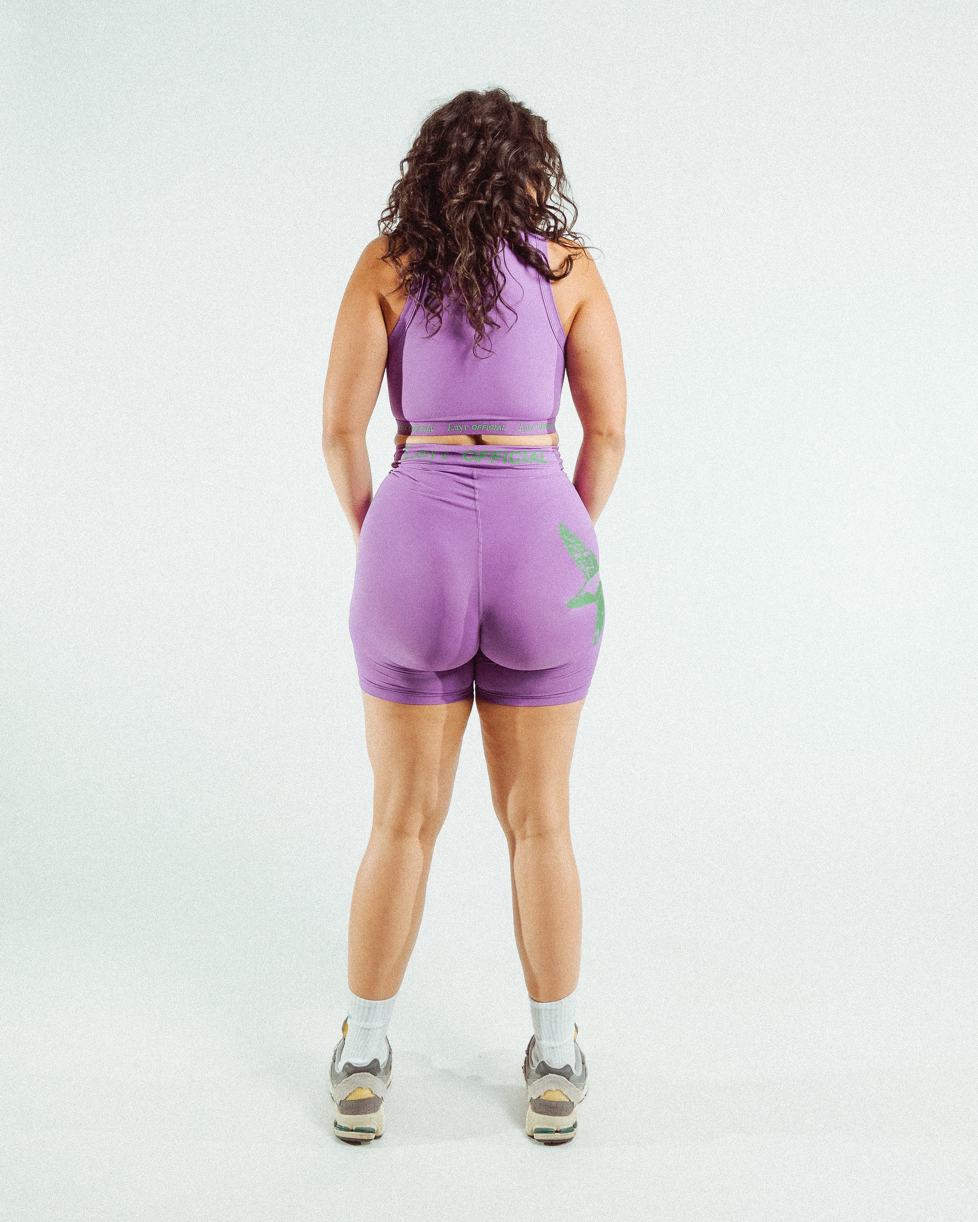 Womens Biker Short, Purple - Layr Official