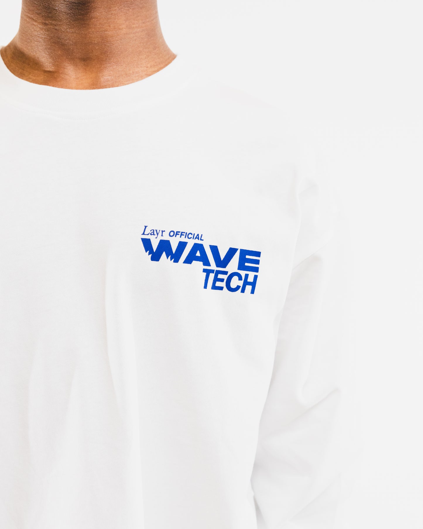 Wave Tech Long Sleeve Tee, White