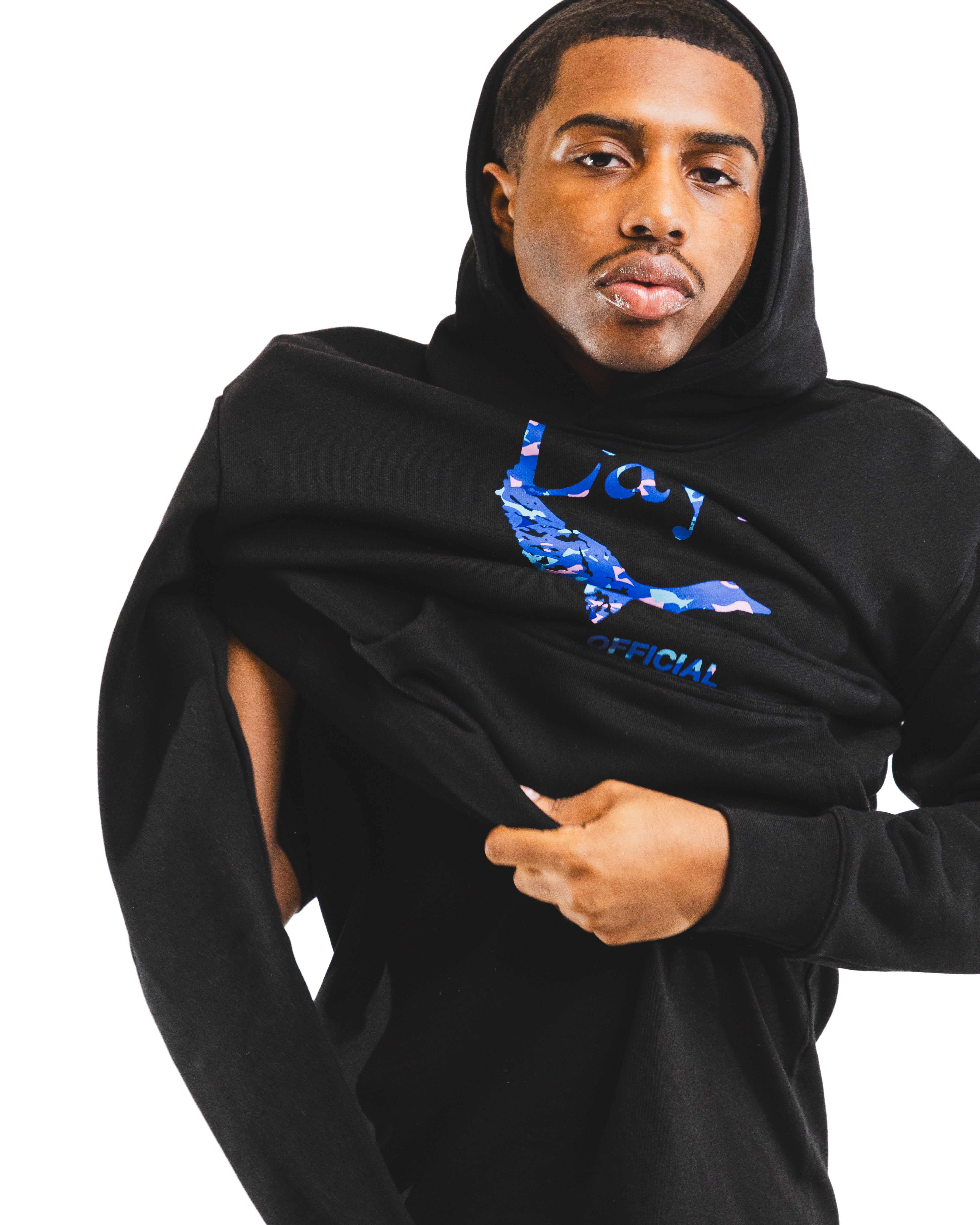 レフルイ　Le-Fluy パーカー Wave Tech Flying Duck Pullover Hoodie, Black | Layr Official