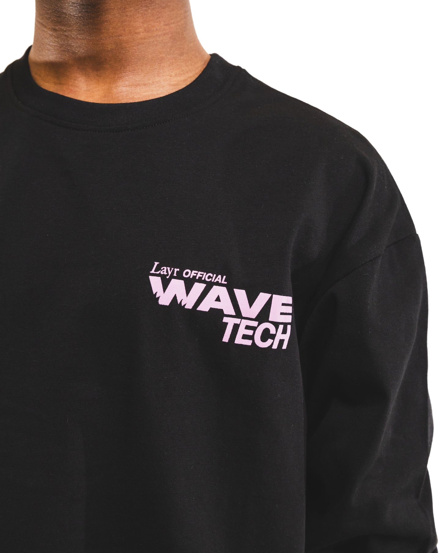 Wave Tech Long Sleeve Tee, Black
