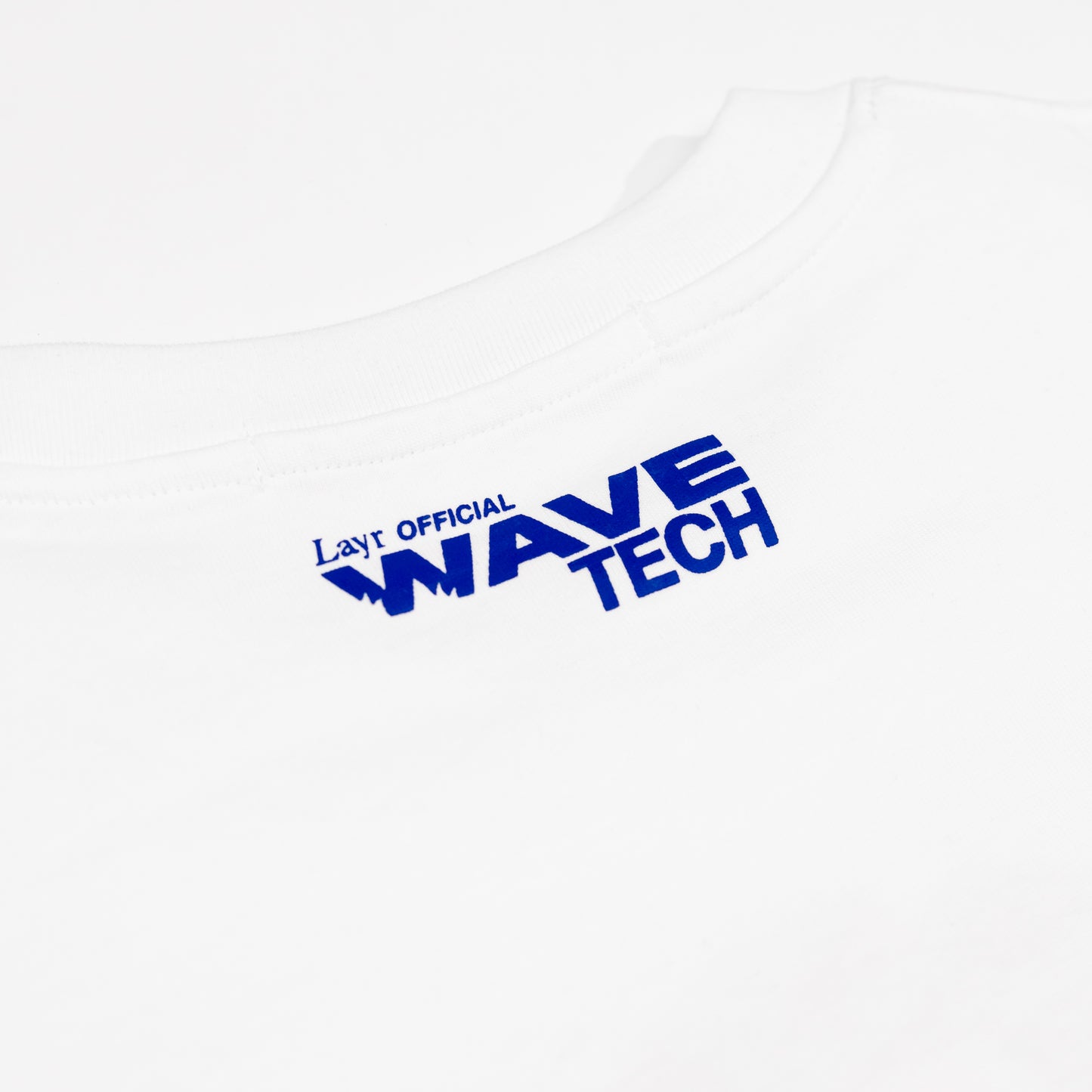 Wave Tech L Block Tee, White