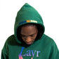 Flying Duck Hoodie, Green/Navy-Orange-Yellow - Layr Official