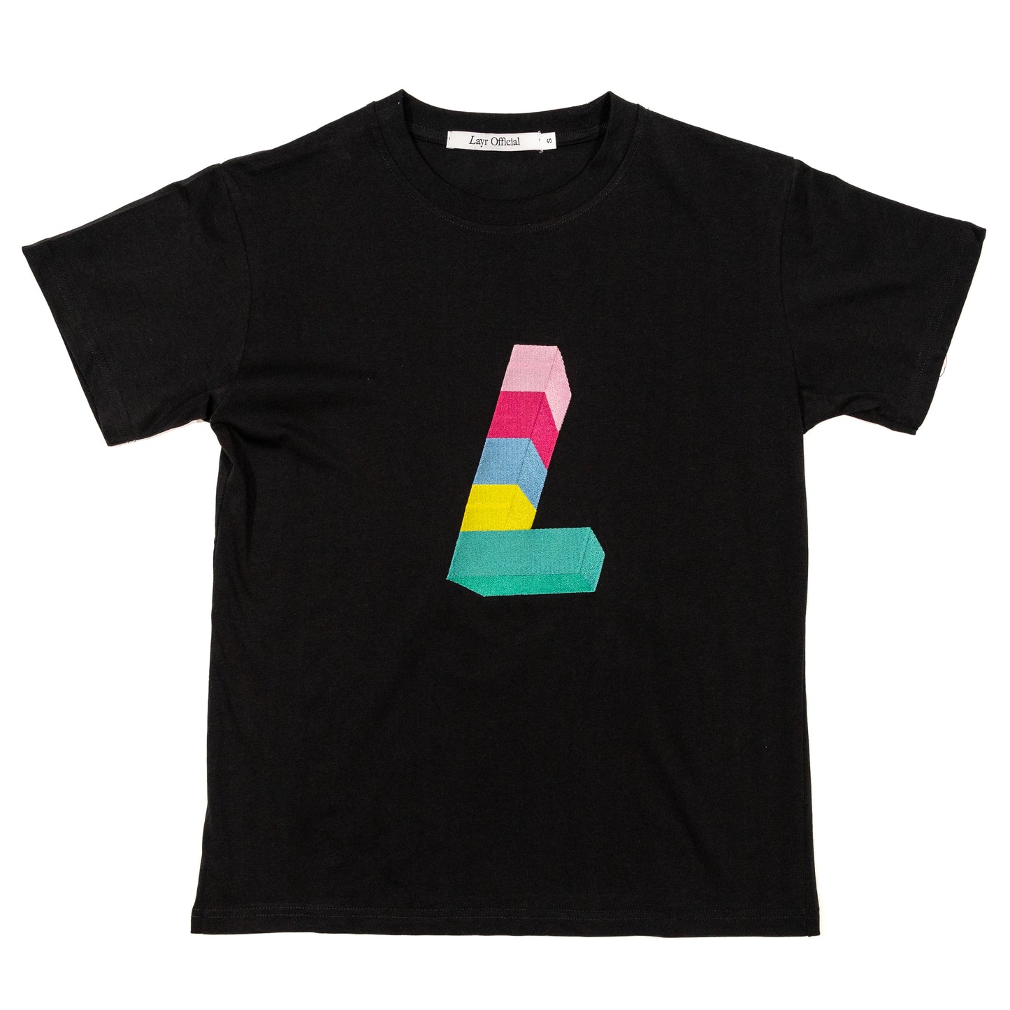 OG L Block Tee, Black