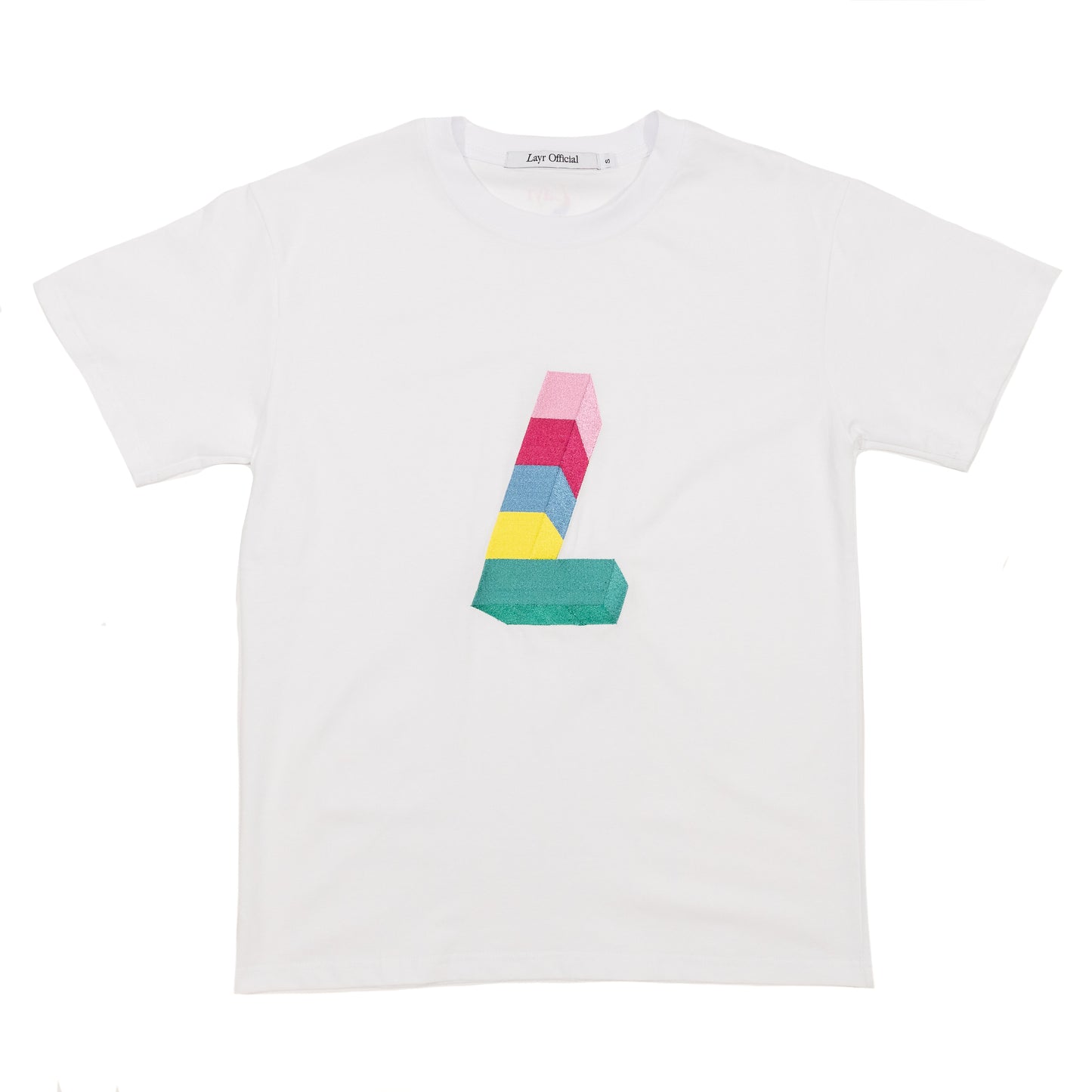 OG L Block Tee, White