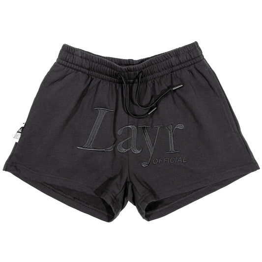 Womens Layr Official Crop Short, Black