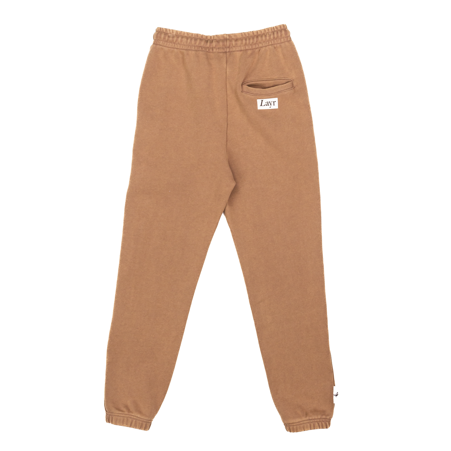 OG L Block Luxury Joggers, Washed Brown - Layr Official