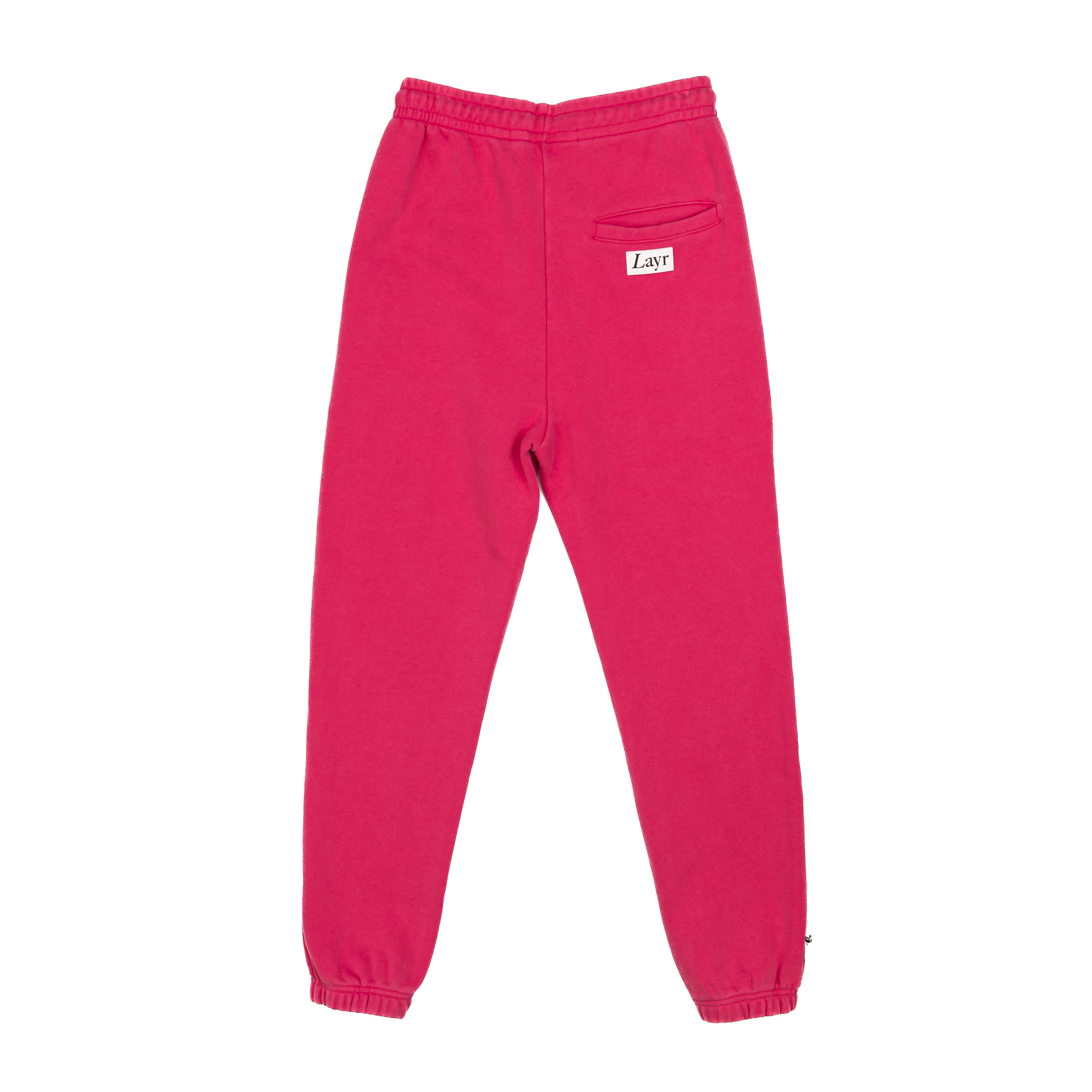 OG L Block Luxury Joggers, Washed Pink - Layr Official