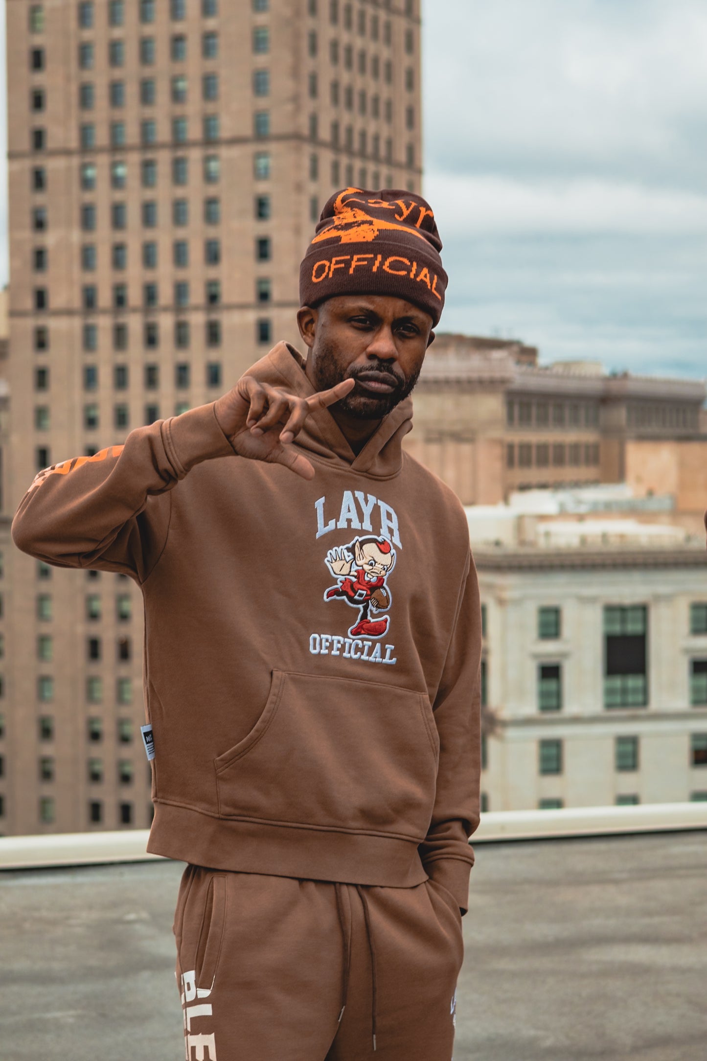 Layr Official X Browns Elfie The Brown Hoodie