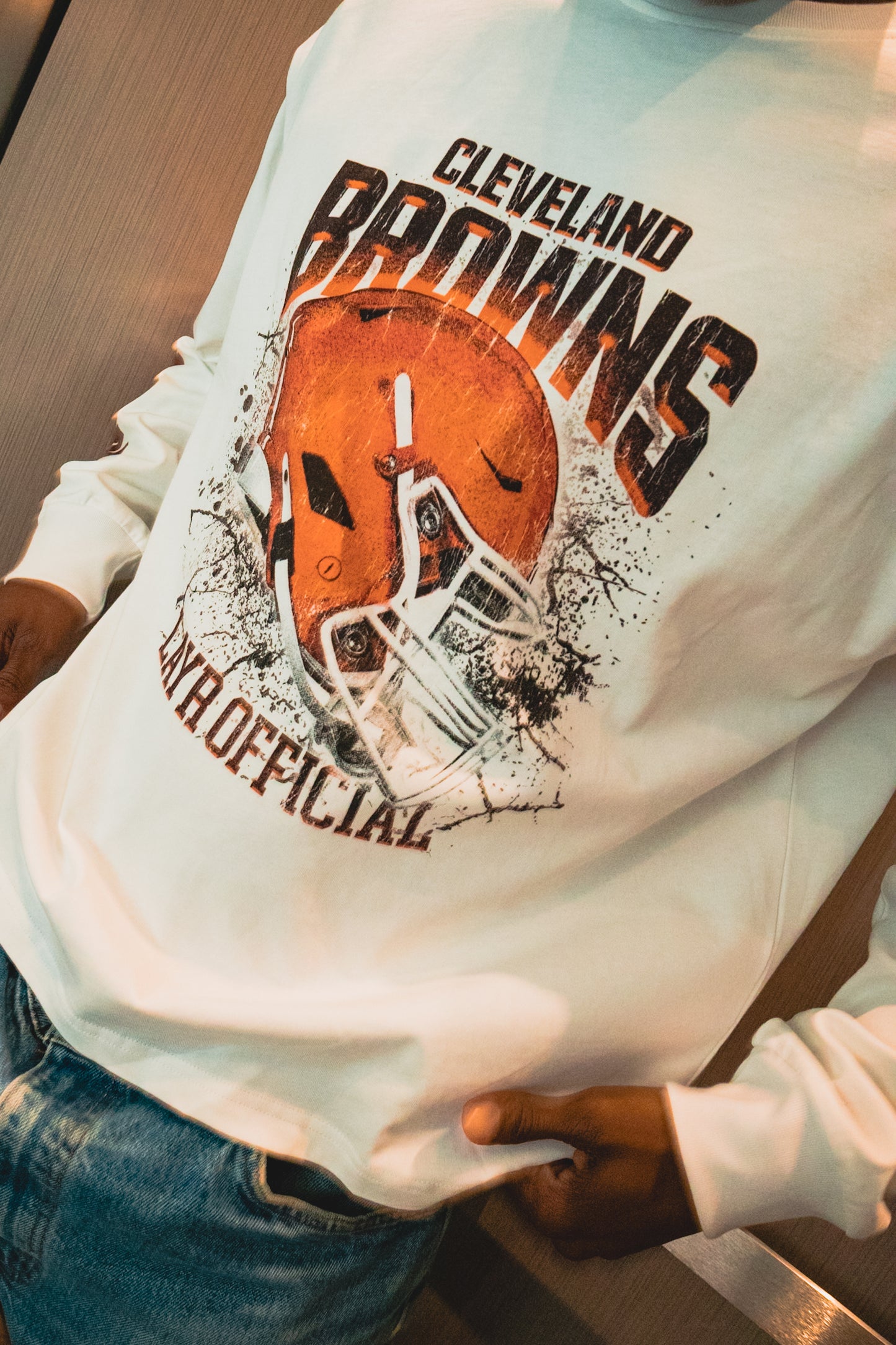 Layr Official x Browns Long Sleeve Helmet Tee