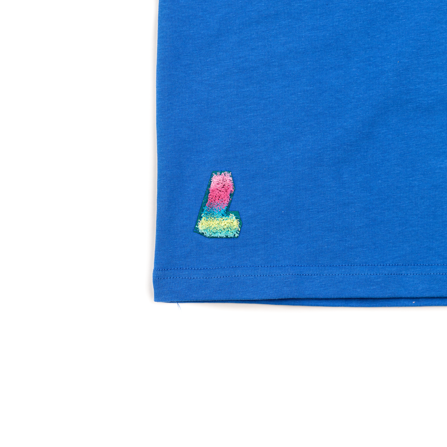 OG L Block Luxury Tee, Washed Blue - Layr Official