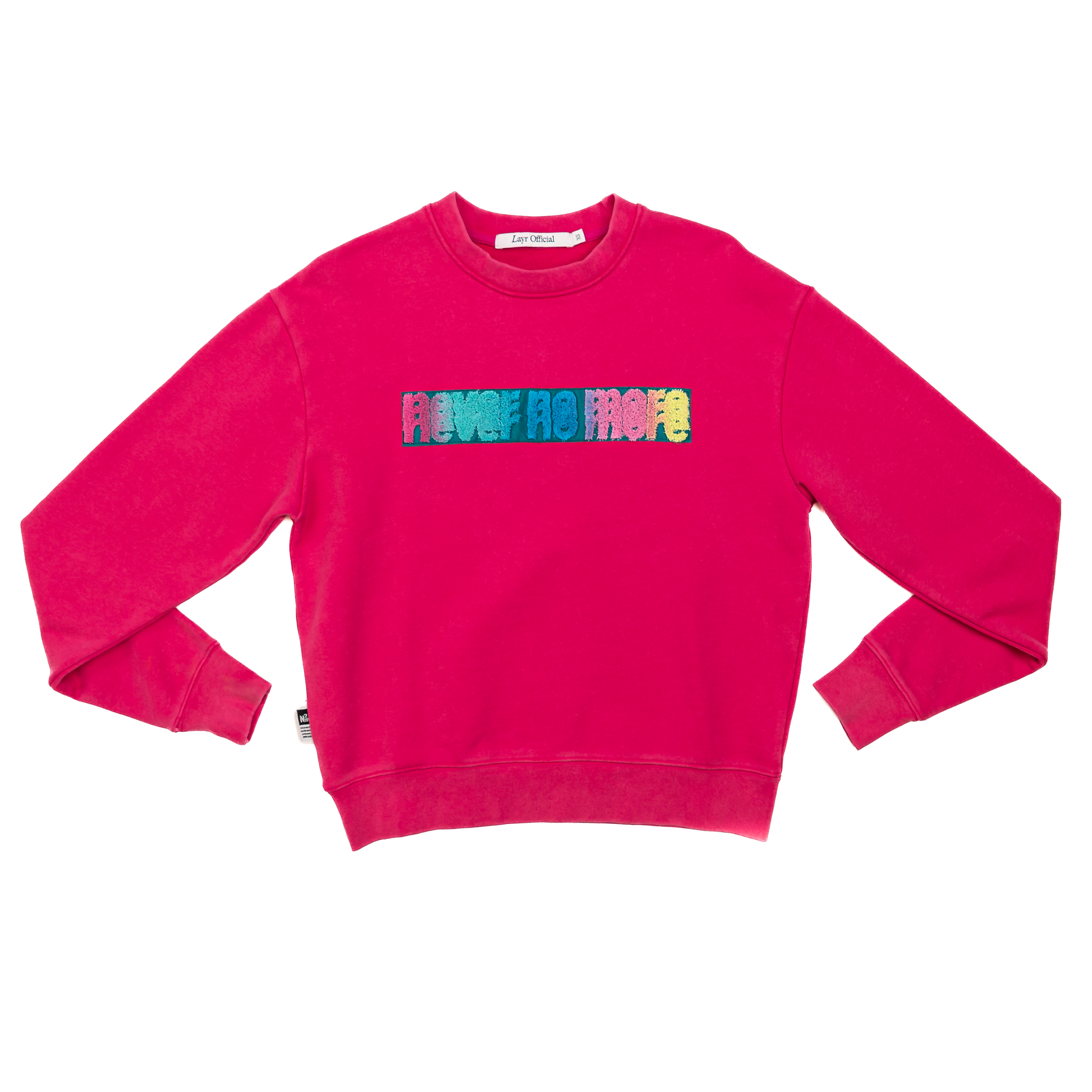 Never No More Luxury Crew, Washed Pink - Layr Official