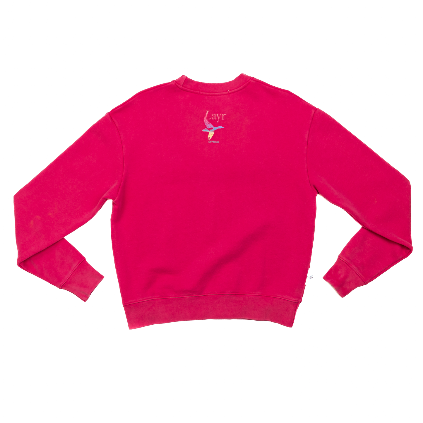 Never No More Luxury Crew, Washed Pink - Layr Official