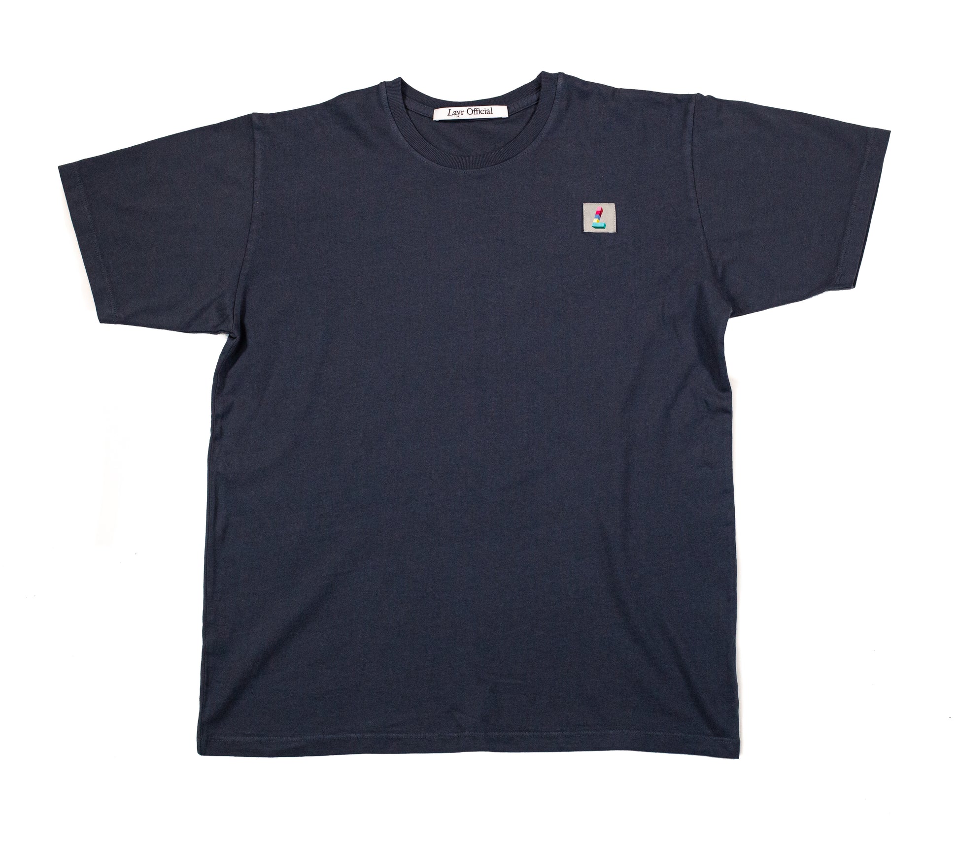 Work Patch Tee, Slate Blue - Layr Official