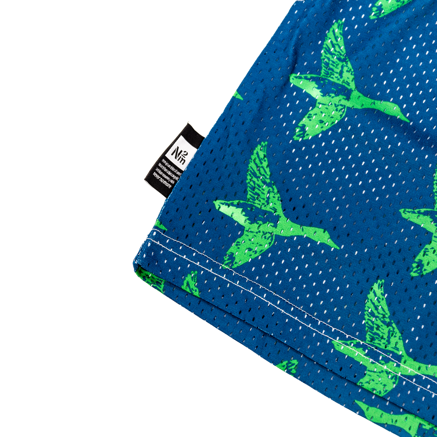 Flying Duck Mesh Shorts, Blue/Green - Layr Official