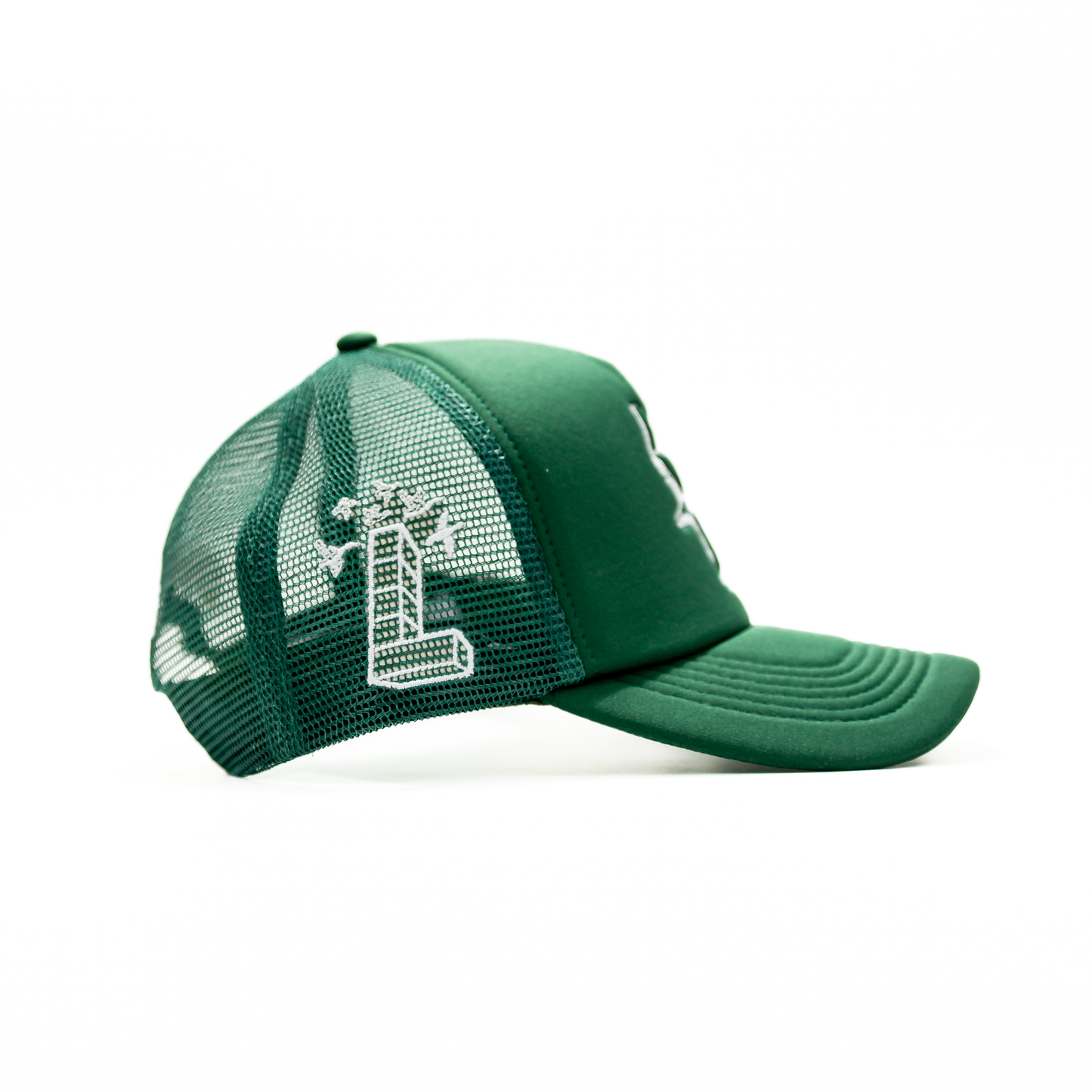 Flying Duck Trucker Hat, Green / White - Layr Official